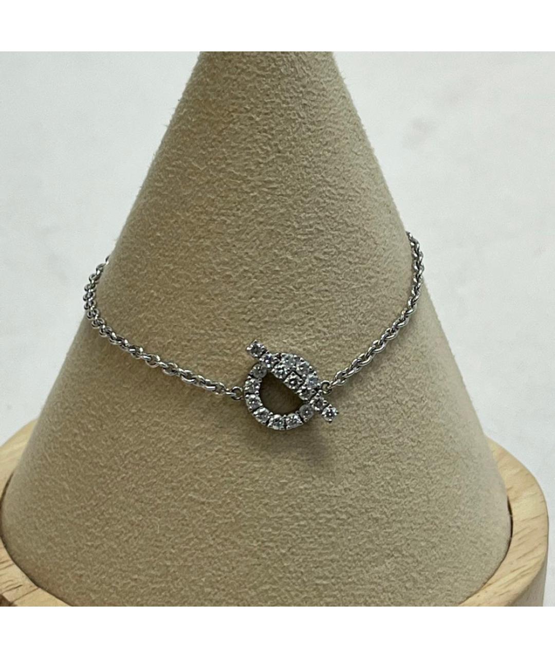 HERMES Серебрянный браслет из белого золота, фото 8