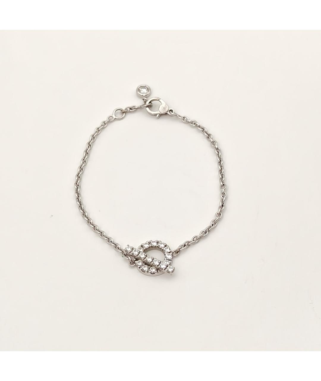 HERMES Серебрянный браслет из белого золота, фото 7