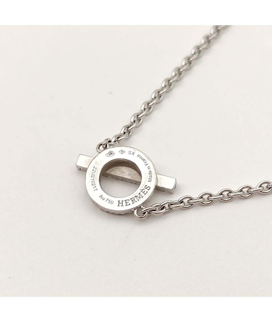 HERMES Серебрянный браслет из белого золота, фото 4