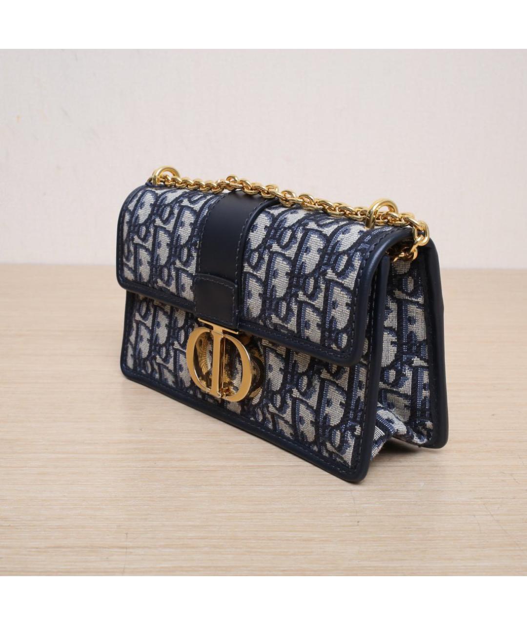 CHRISTIAN DIOR Темно-синяя сумка через плечо, фото 3