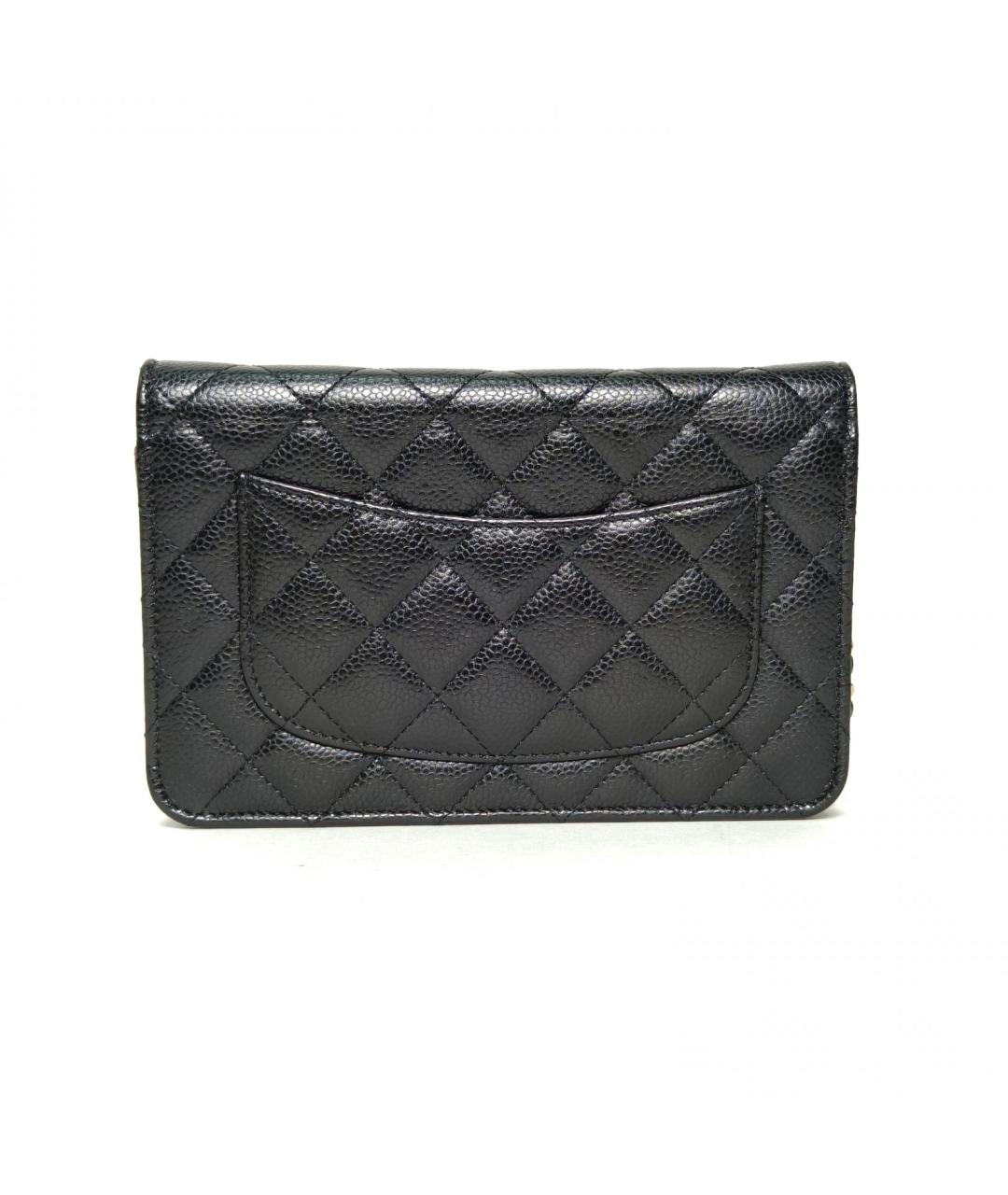 CHANEL Черная кожаная сумка через плечо, фото 4