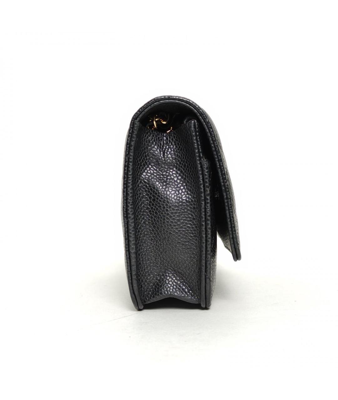 CHANEL Черная кожаная сумка через плечо, фото 3