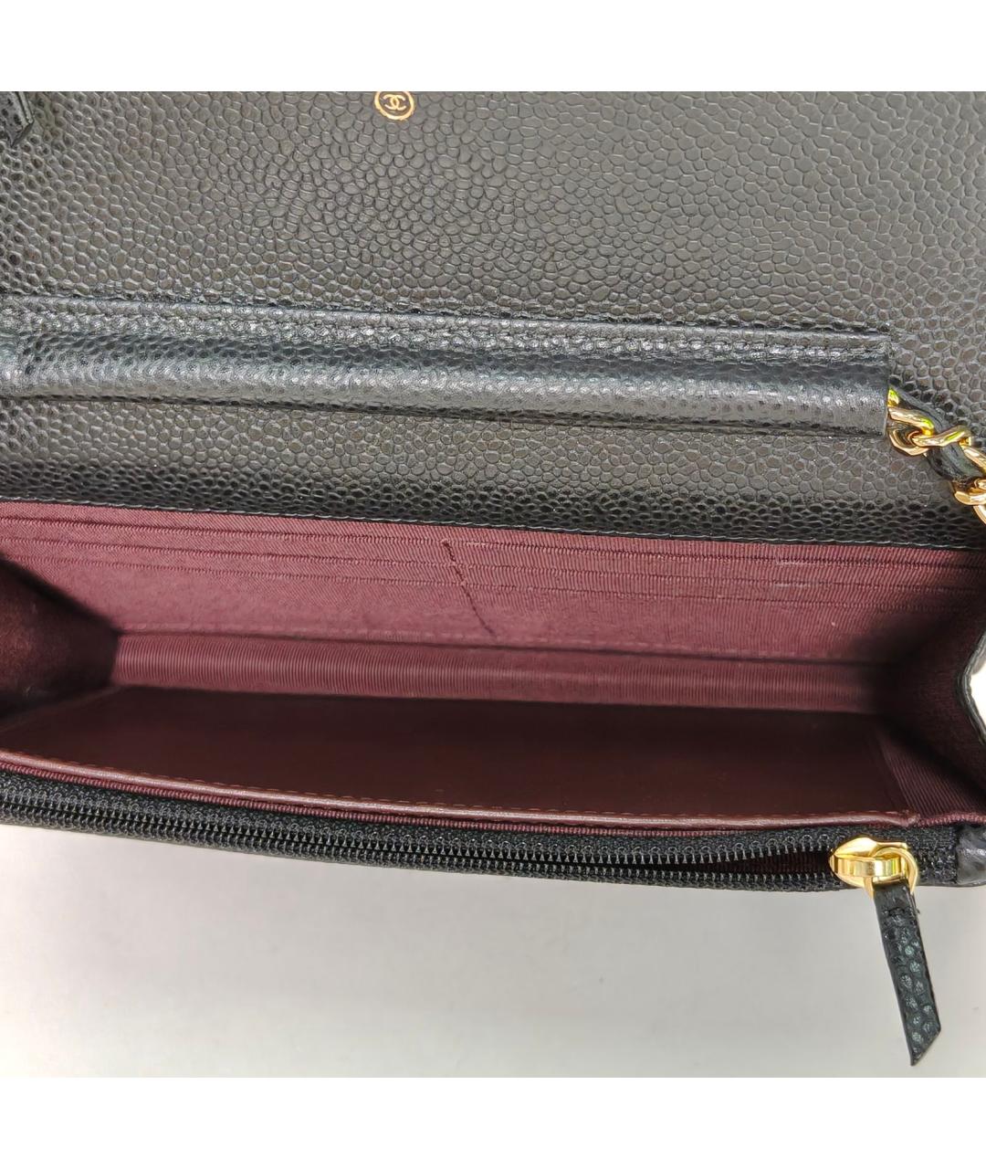 CHANEL Черная кожаная сумка через плечо, фото 8
