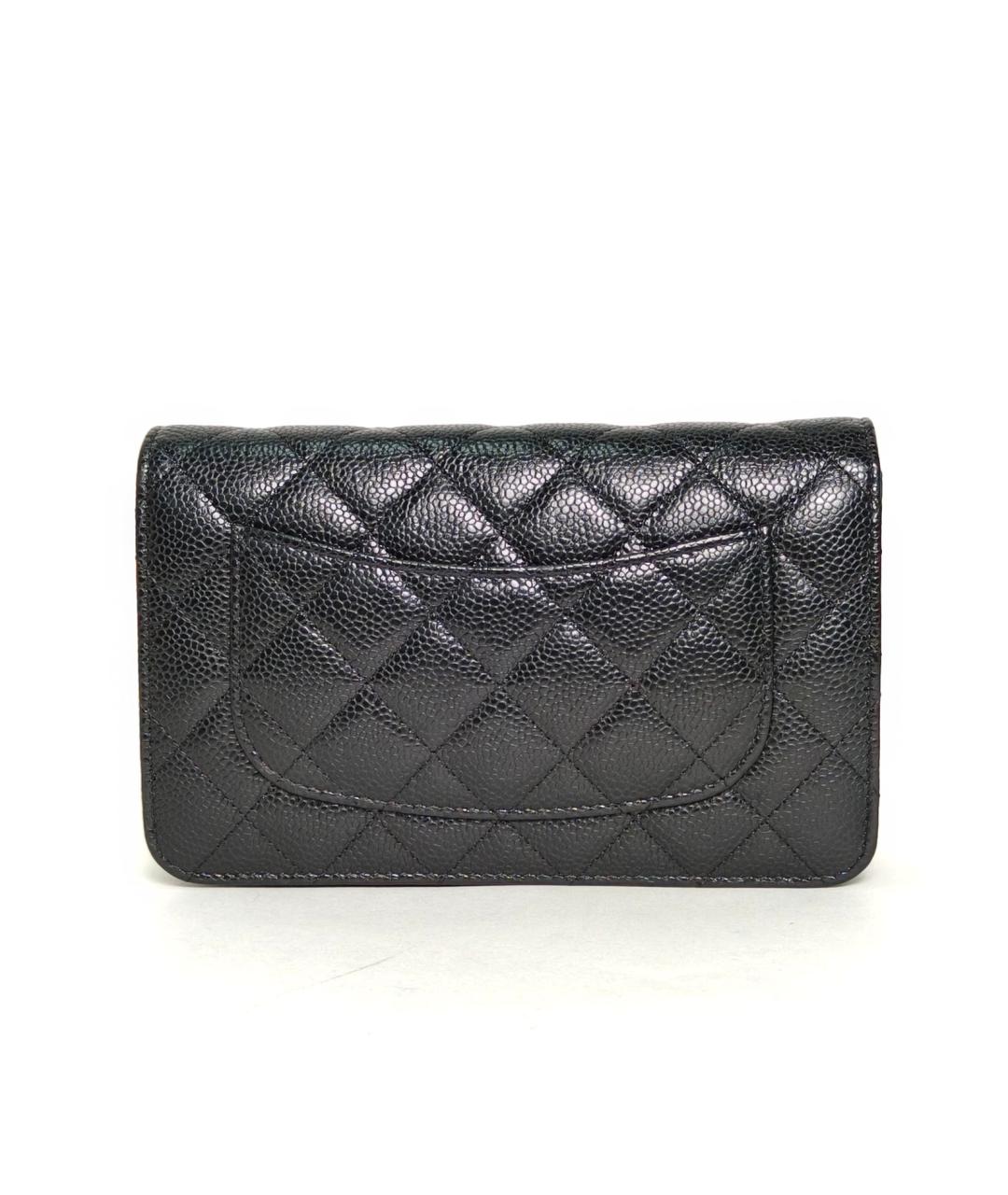 CHANEL Черная кожаная сумка через плечо, фото 4