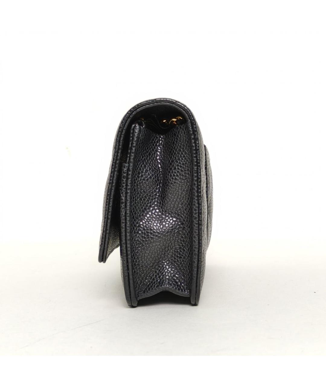 CHANEL Черная кожаная сумка через плечо, фото 5