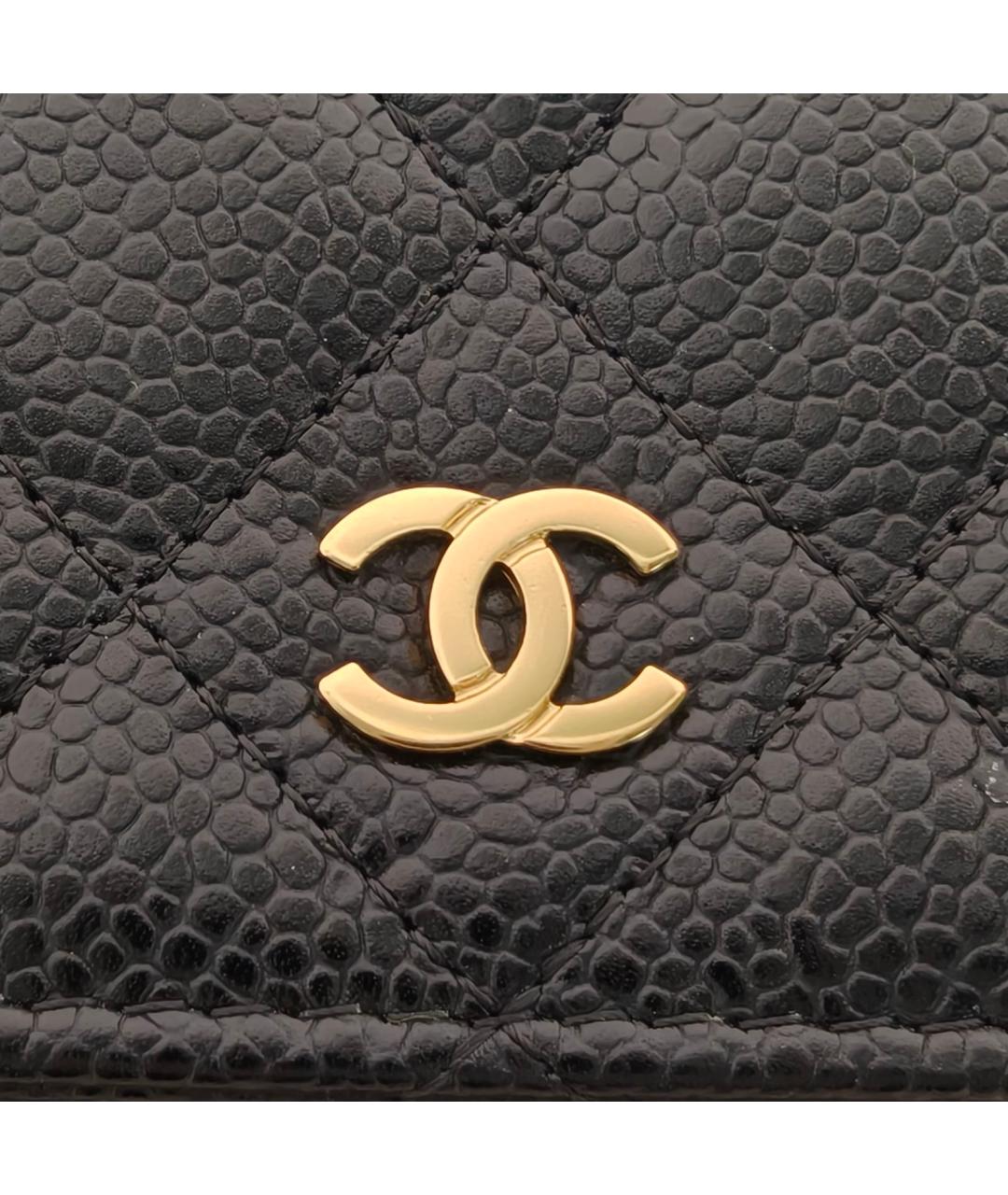 CHANEL Черная кожаная сумка через плечо, фото 7