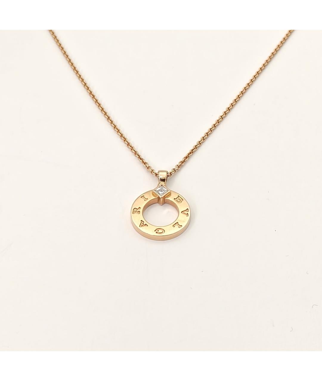 BVLGARI Золотая подвеска из розового золота, фото 3