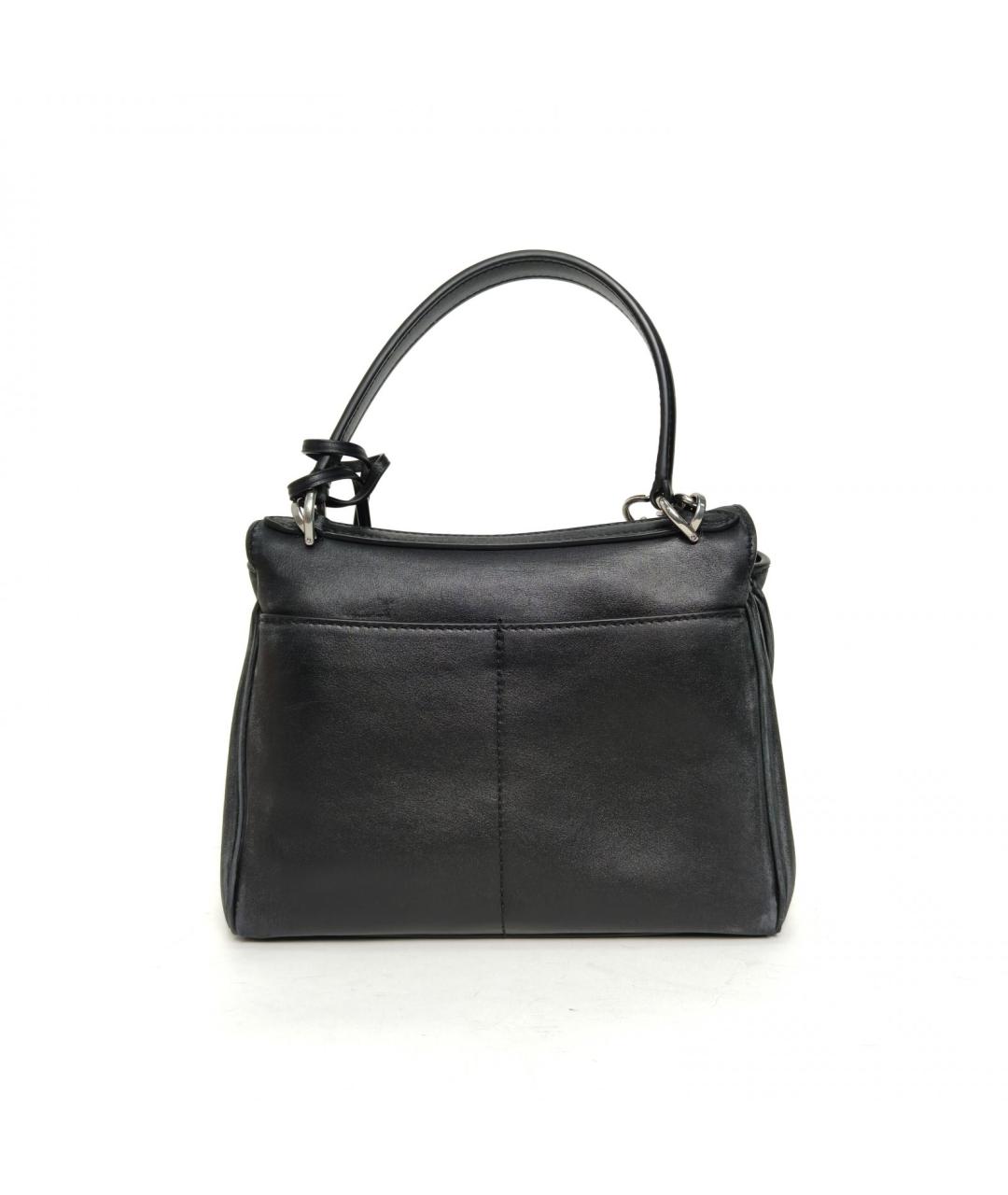 BALENCIAGA Черная кожаная сумка через плечо, фото 4