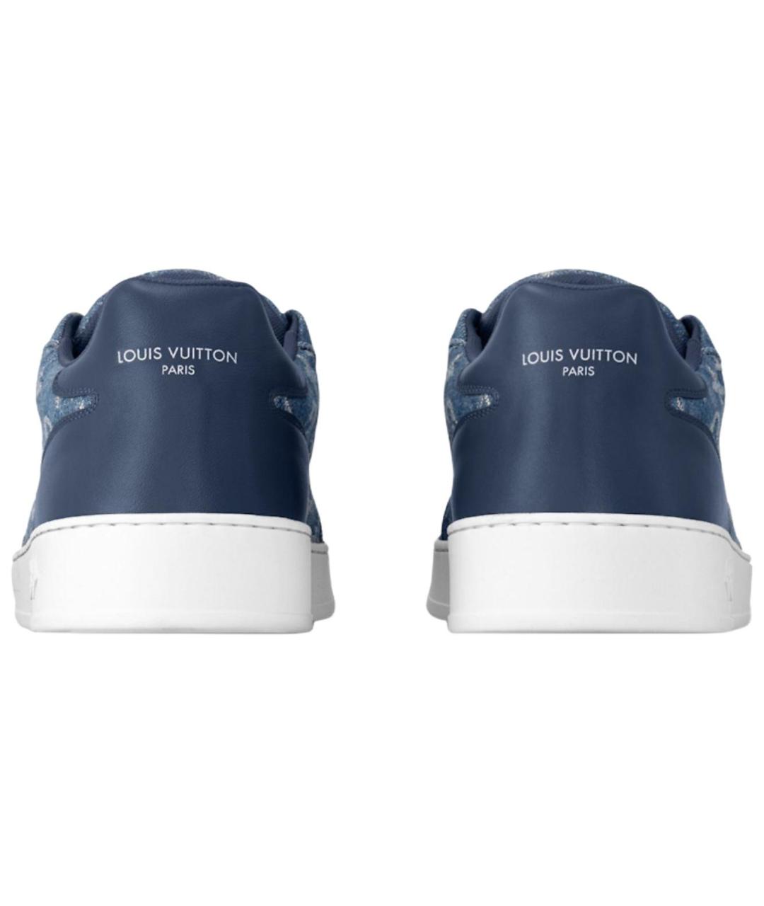 LOUIS VUITTON Синие низкие кроссовки / кеды, фото 5