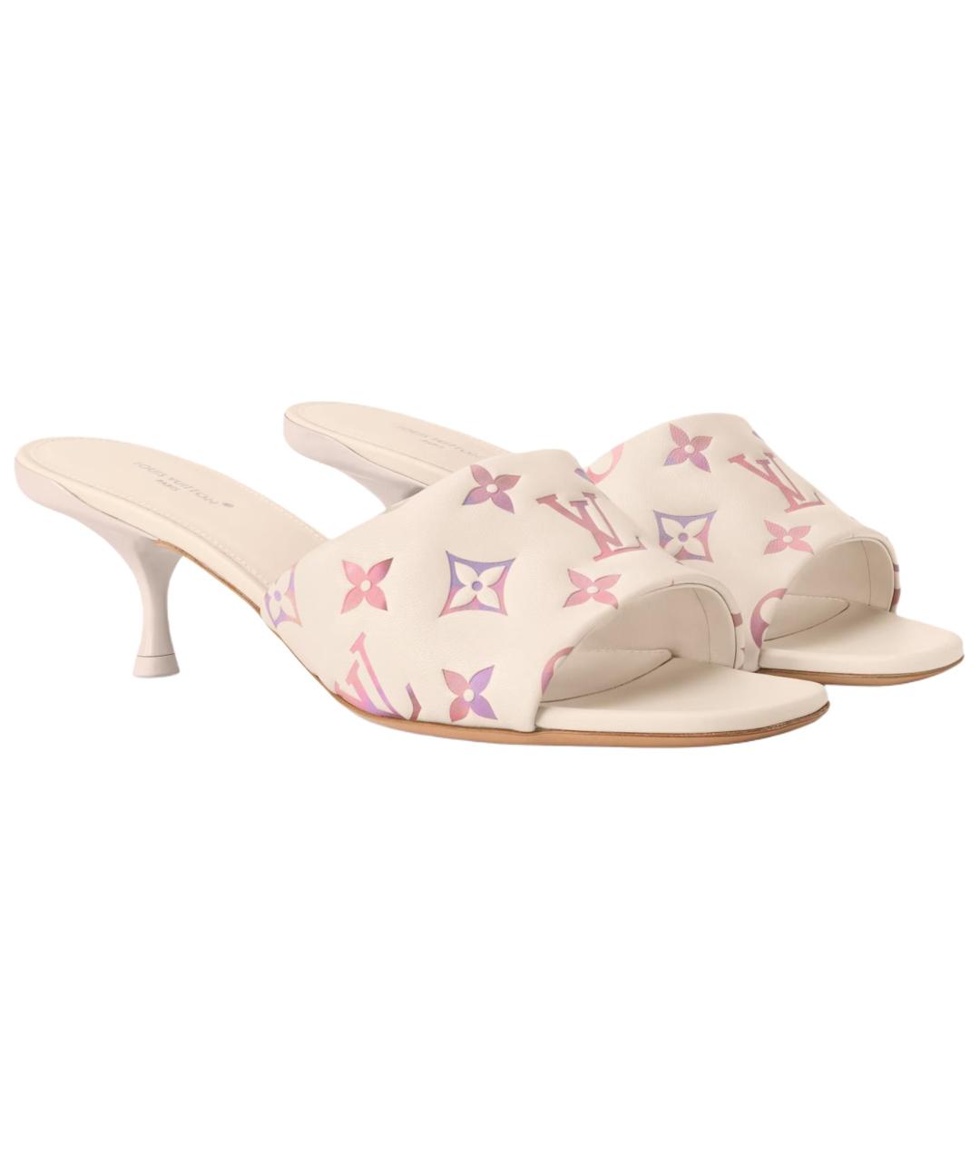 LOUIS VUITTON Розовые мюли, фото 4