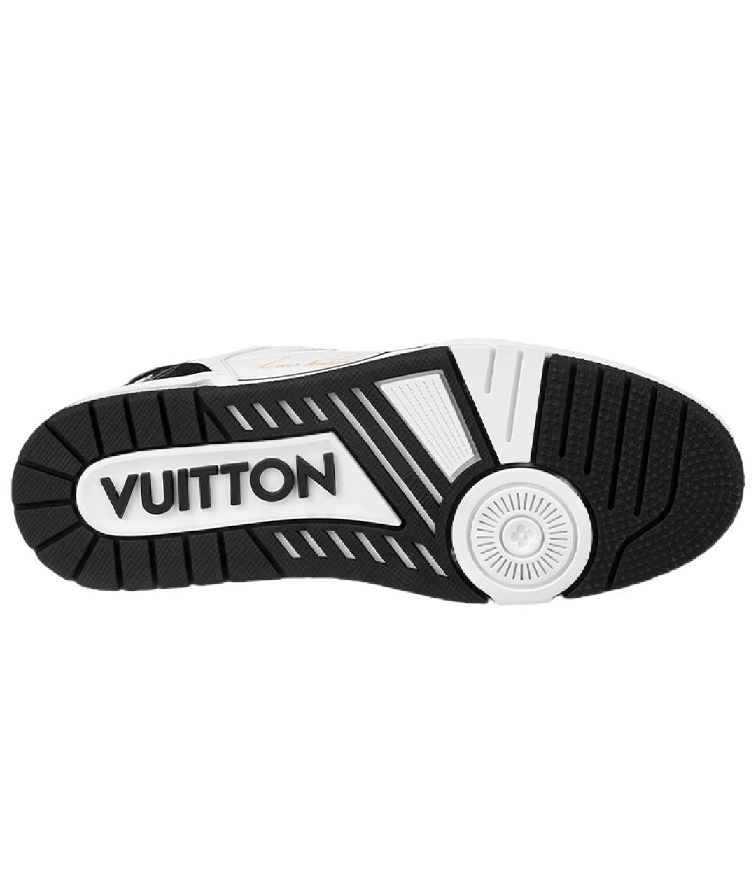 LOUIS VUITTON Черные кожаные кроссовки, фото 5