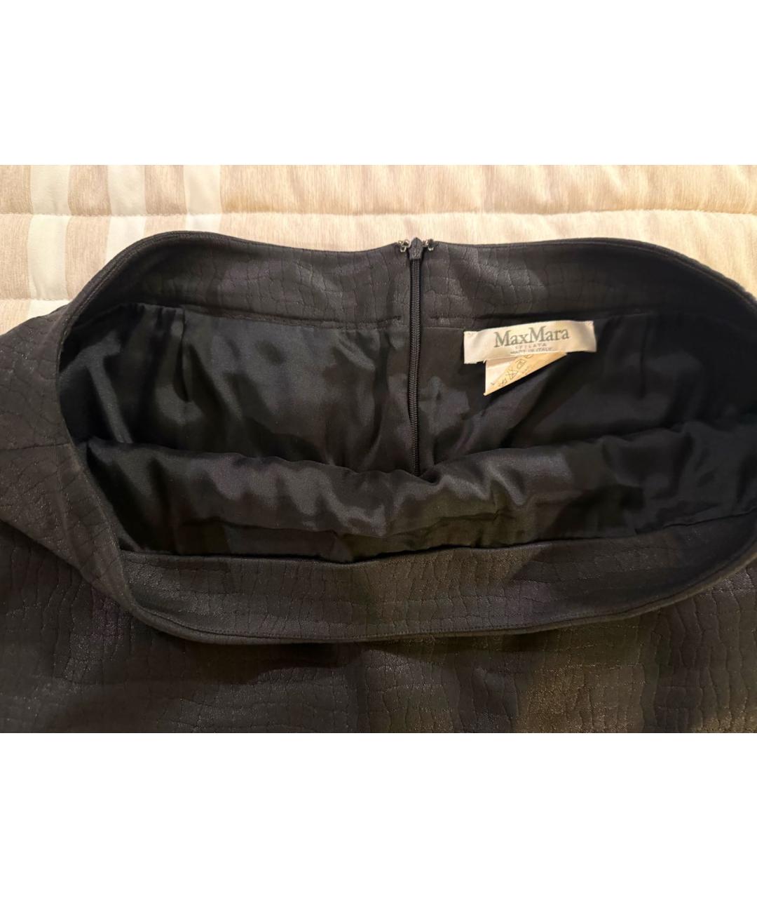 MAX MARA Черная юбка миди, фото 3