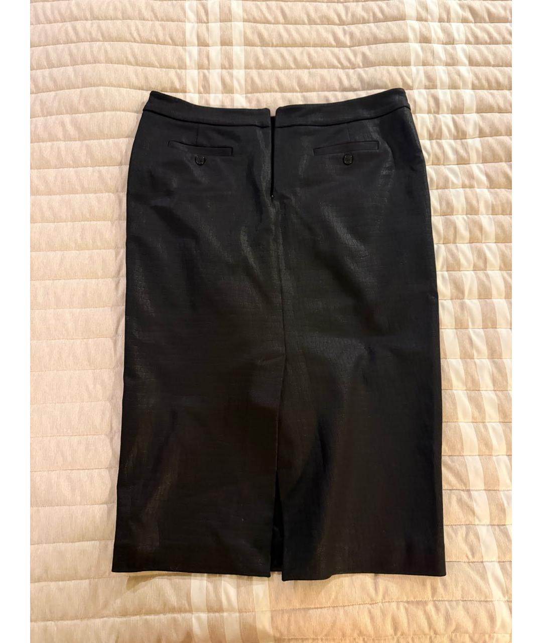 MAX MARA Черная юбка миди, фото 2