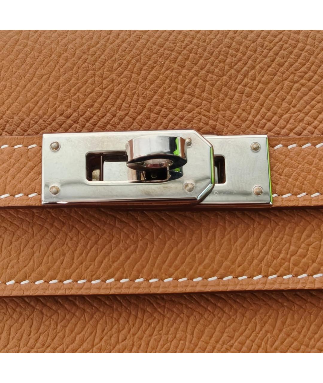 HERMES Коричневый кожаный кошелек, фото 7