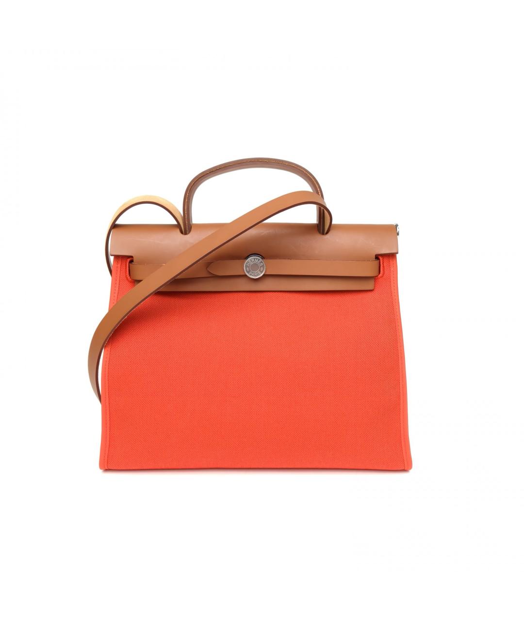 HERMES Красная тканевая сумка через плечо, фото 3