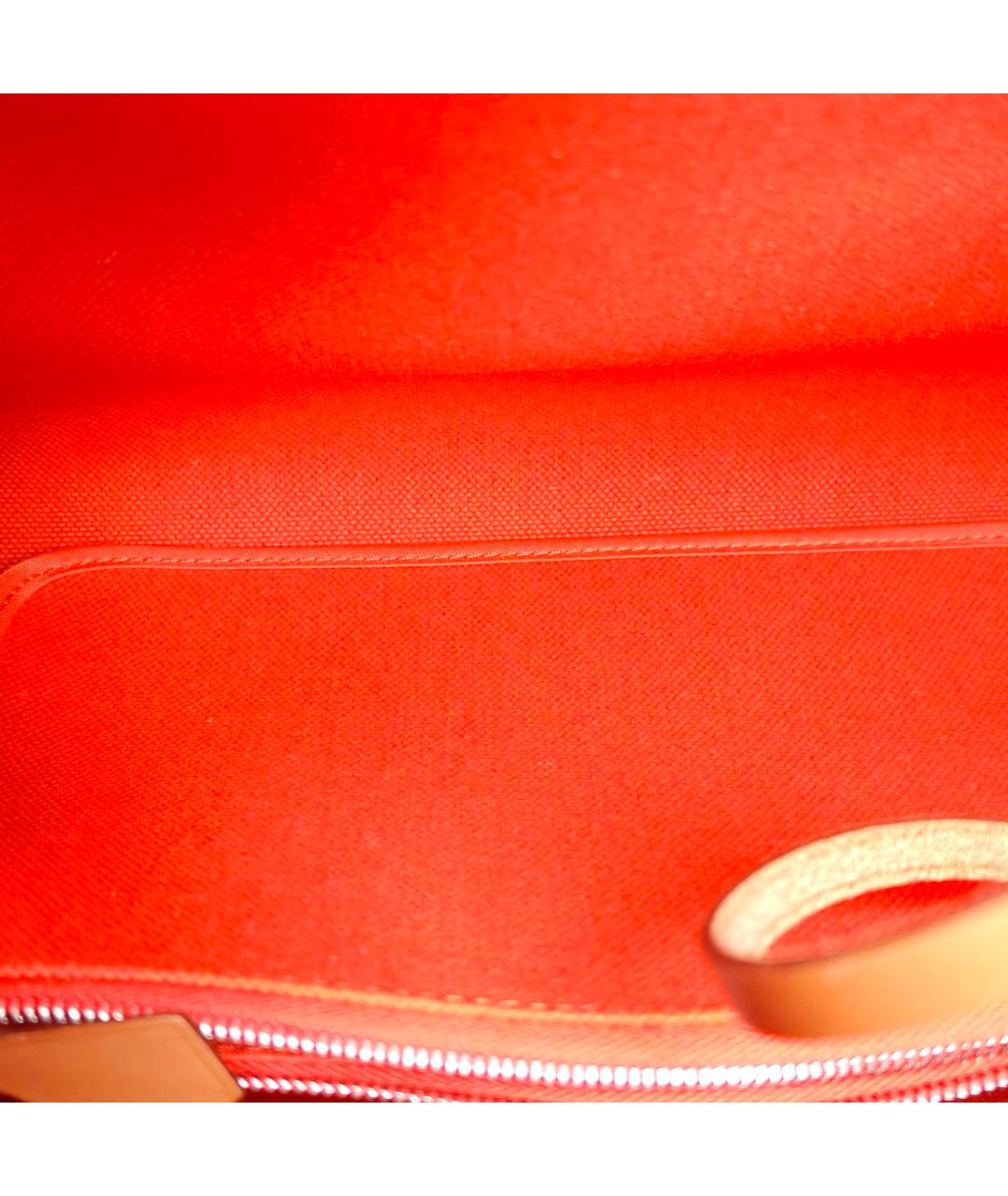 HERMES Красная тканевая сумка через плечо, фото 9