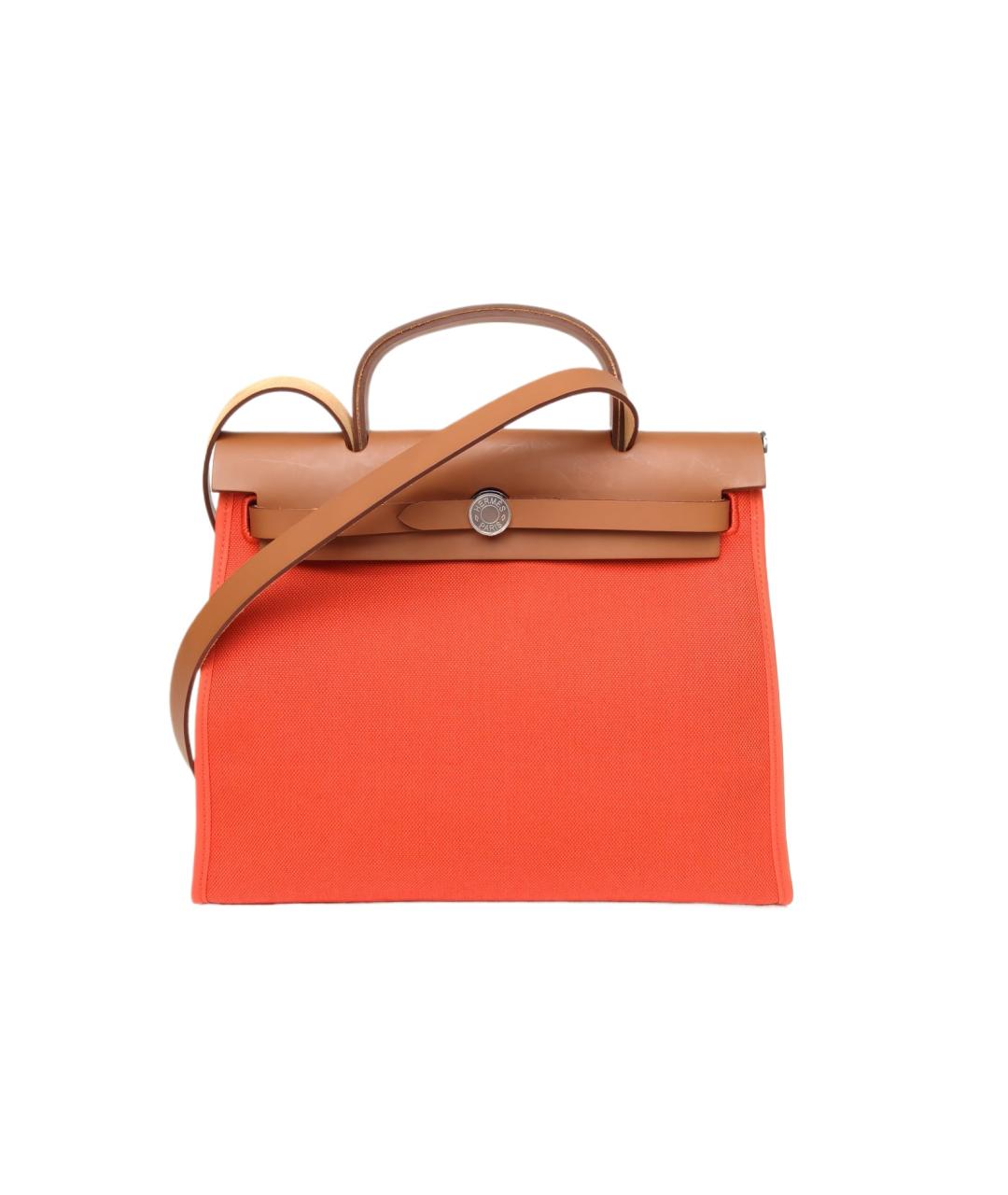 HERMES Красная тканевая сумка через плечо, фото 1