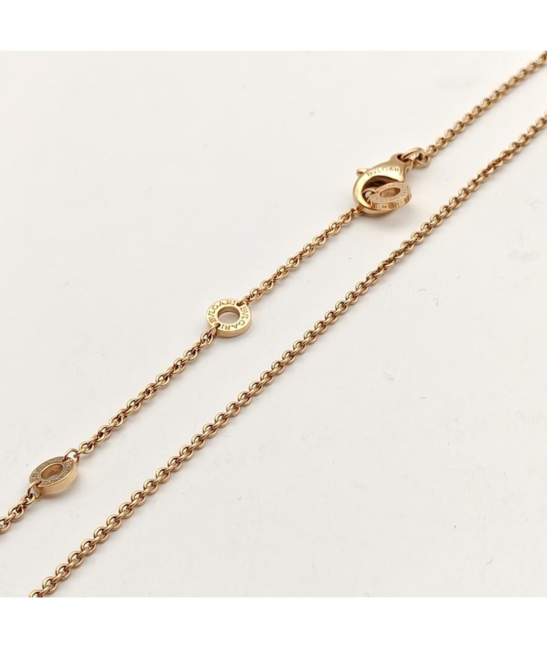 BVLGARI Черная подвеска из розового золота, фото 6