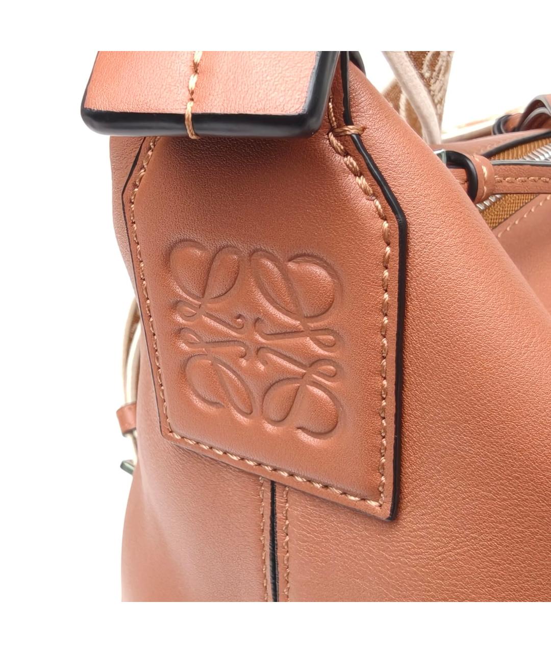 LOEWE Коричневая кожаная сумка через плечо, фото 7