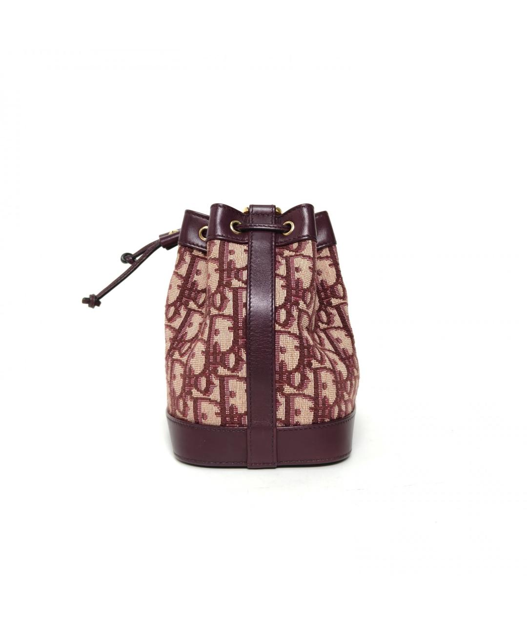 CHRISTIAN DIOR Бордовая сумка через плечо, фото 5