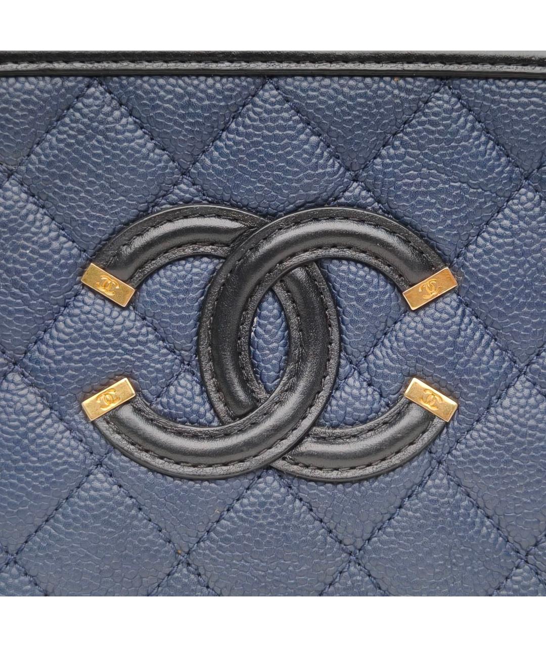 CHANEL Темно-синяя сумка через плечо, фото 6