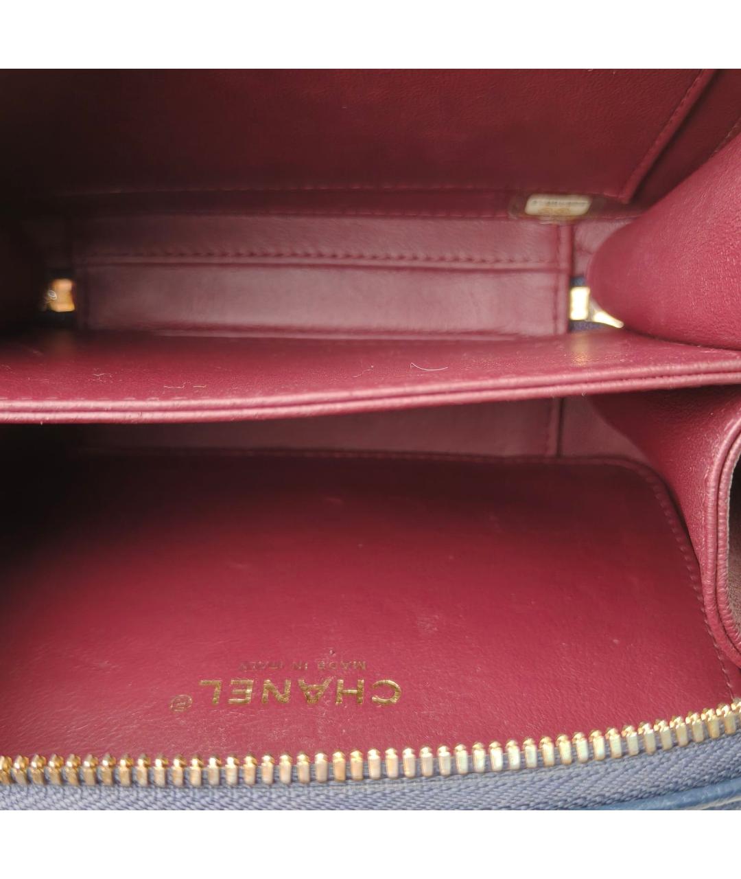 CHANEL Темно-синяя сумка через плечо, фото 7