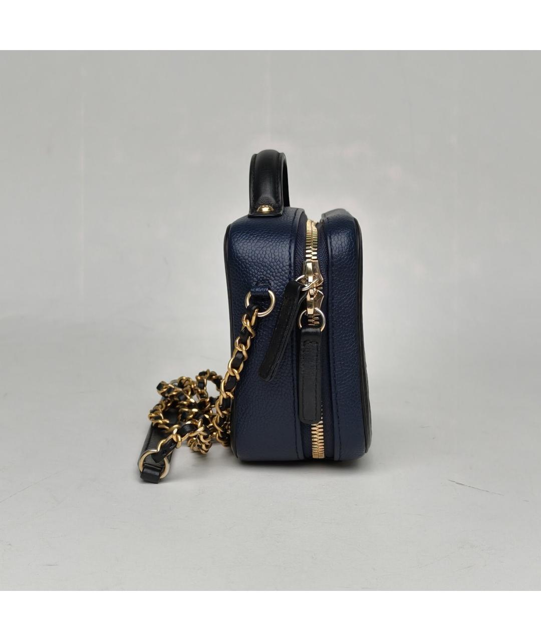 CHANEL Темно-синяя сумка через плечо, фото 4