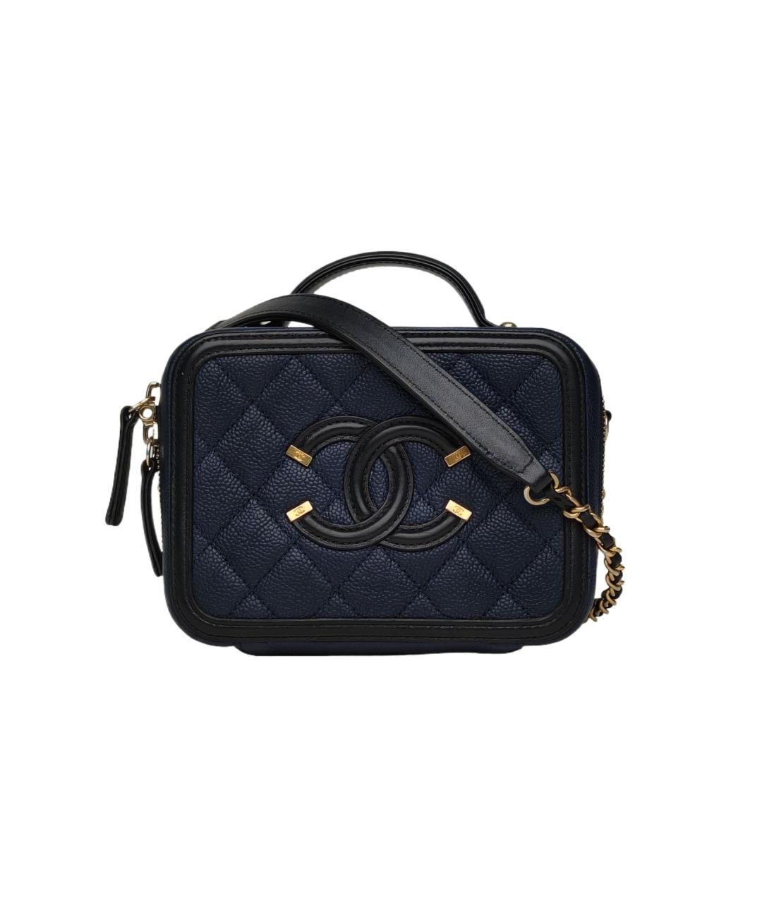 CHANEL Темно-синяя сумка через плечо, фото 9