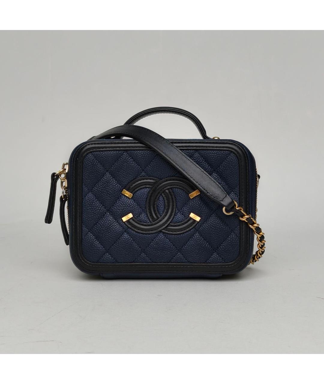 CHANEL Темно-синяя сумка через плечо, фото 8