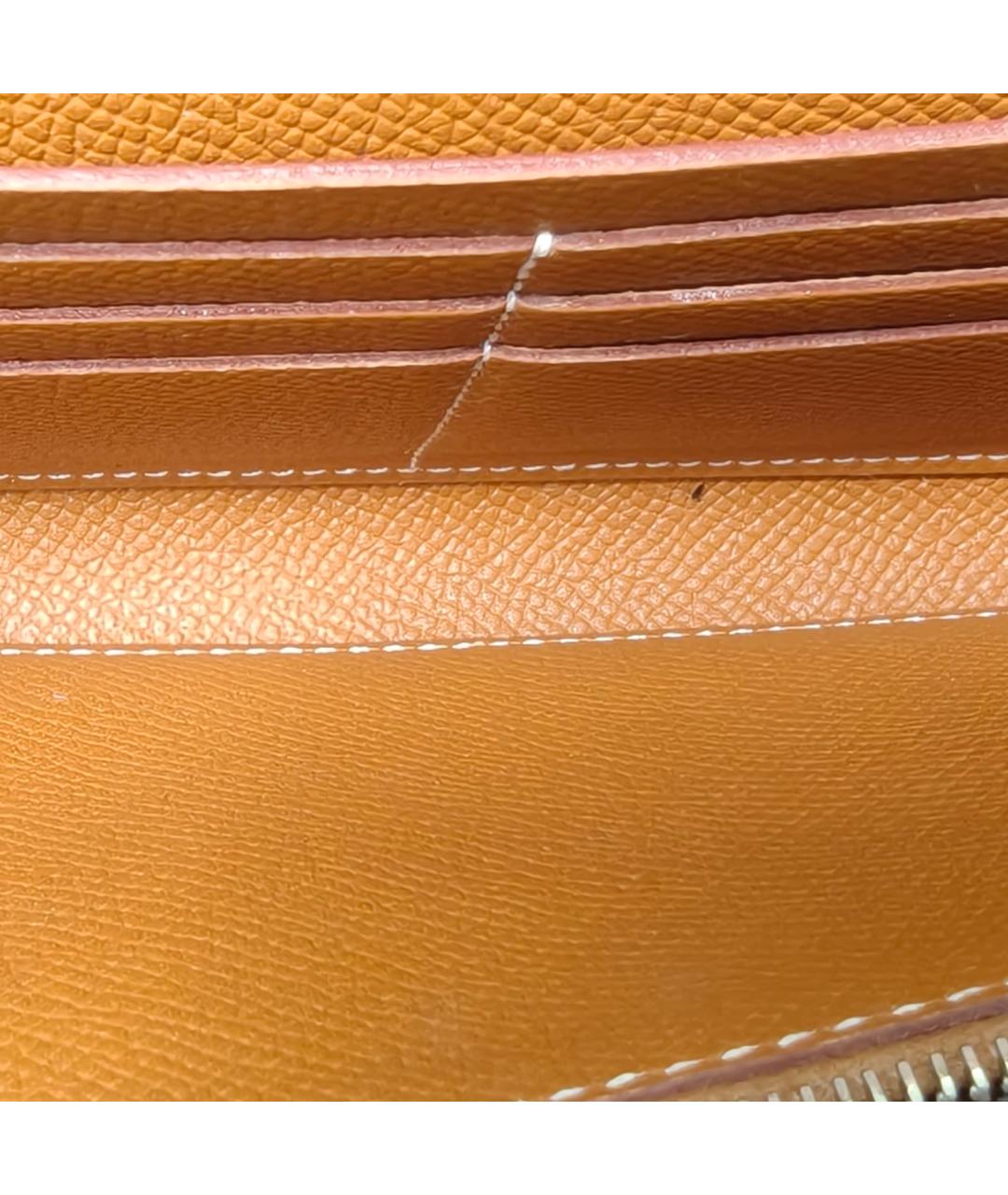 HERMES Коричневый кожаный кошелек, фото 8
