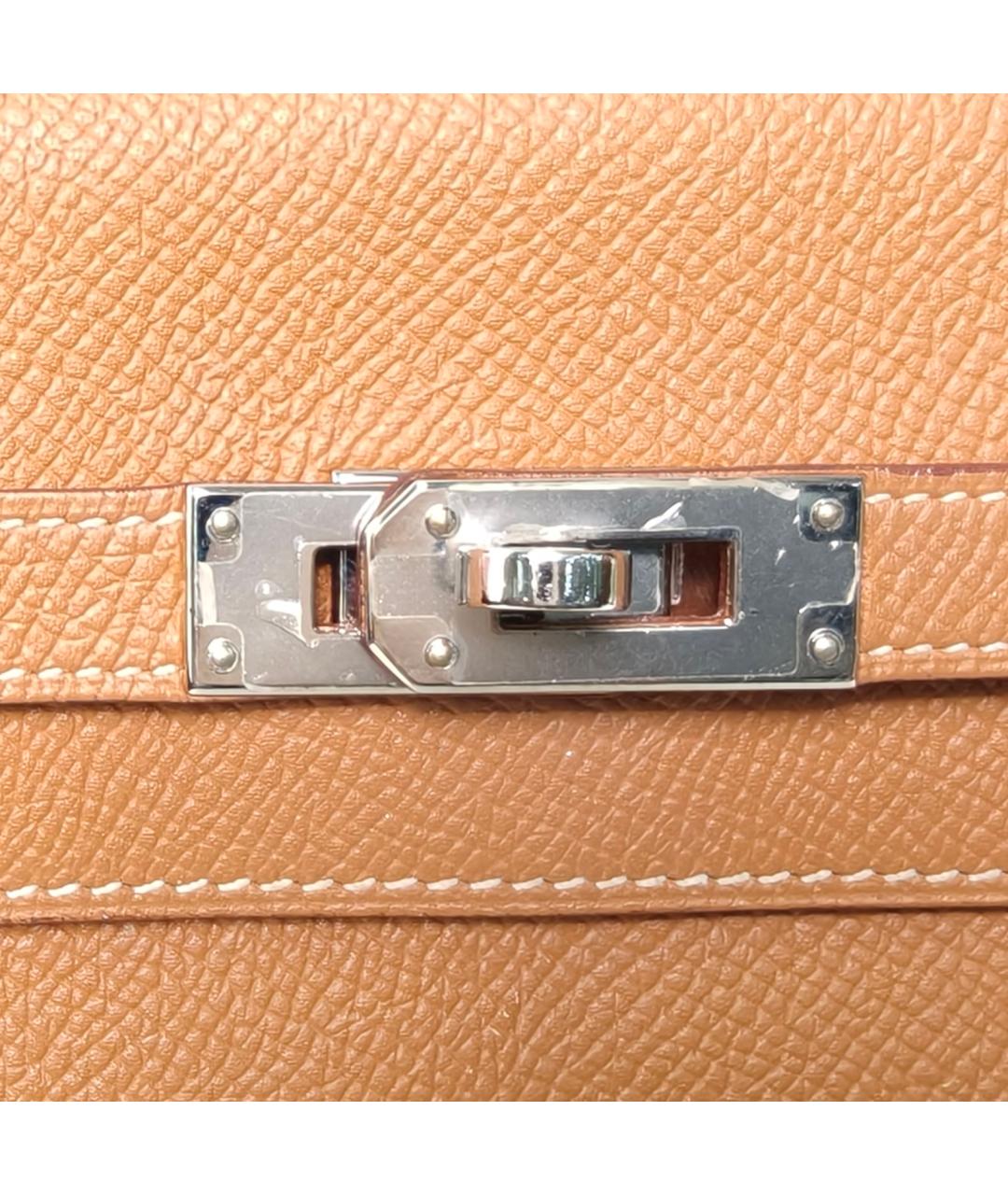 HERMES Коричневый кожаный кошелек, фото 7