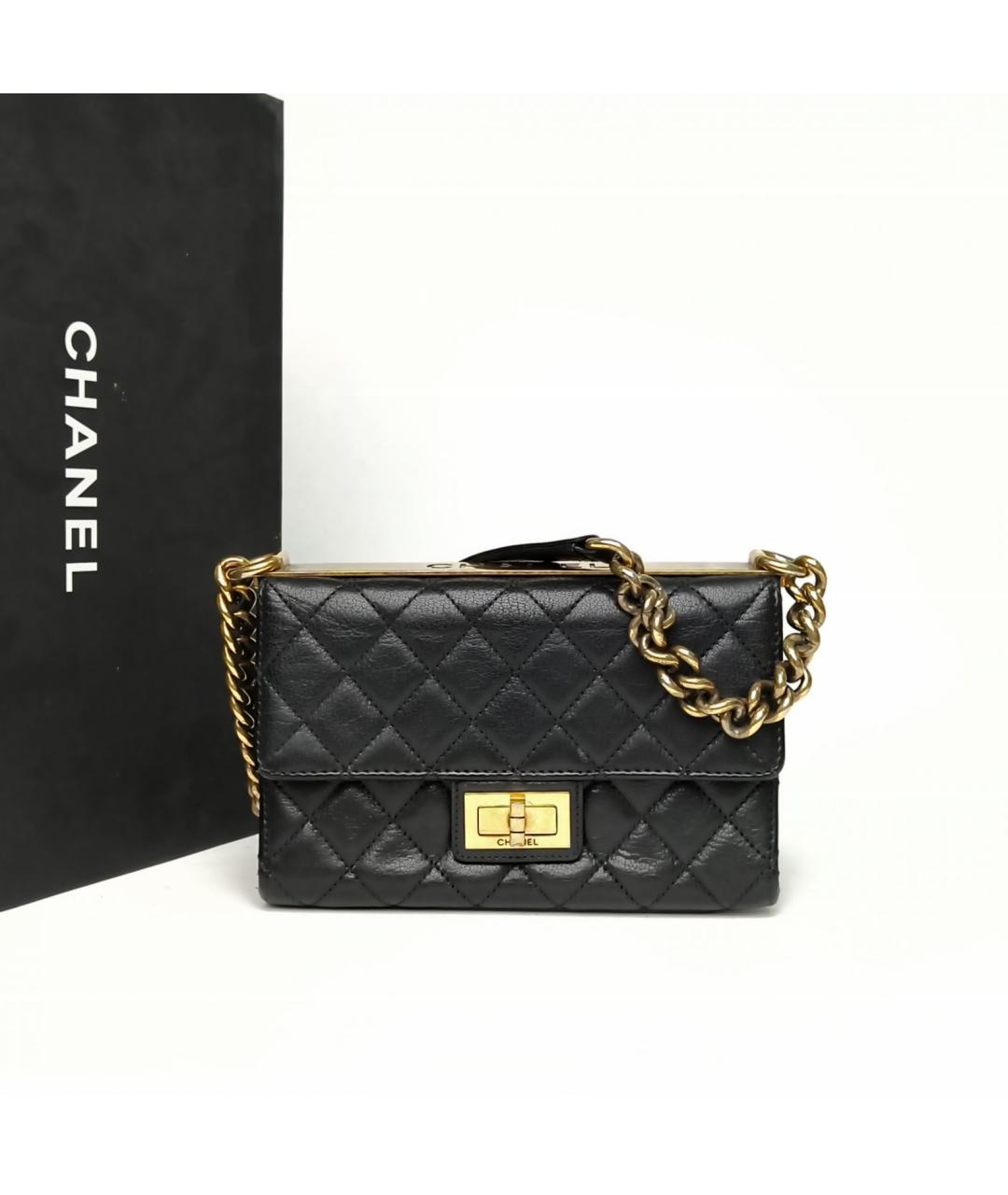 CHANEL Черная кожаная сумка через плечо, фото 9