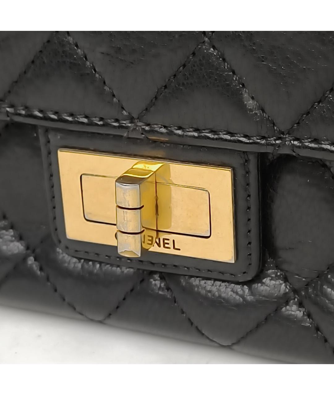 CHANEL Черная кожаная сумка через плечо, фото 7