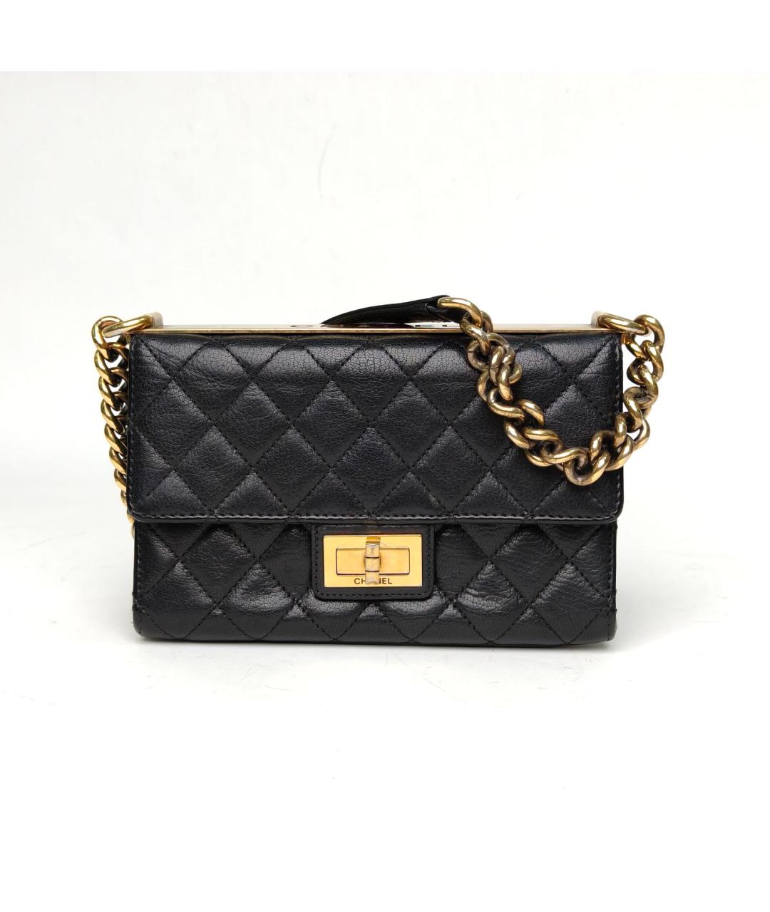 CHANEL Черная кожаная сумка через плечо, фото 2
