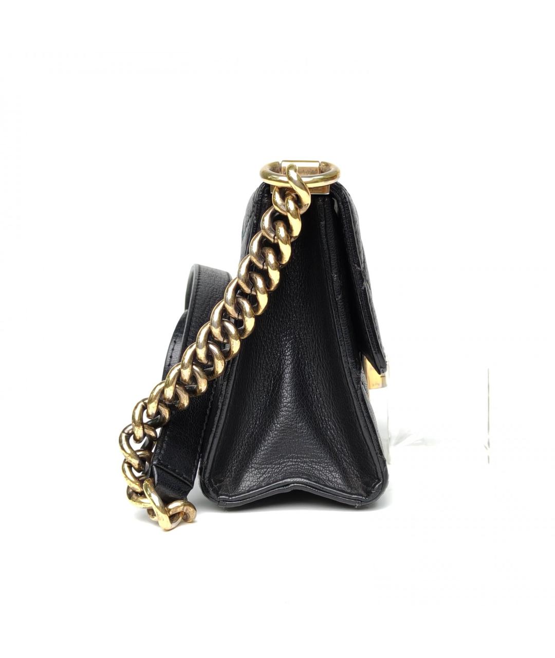 CHANEL Черная кожаная сумка через плечо, фото 3