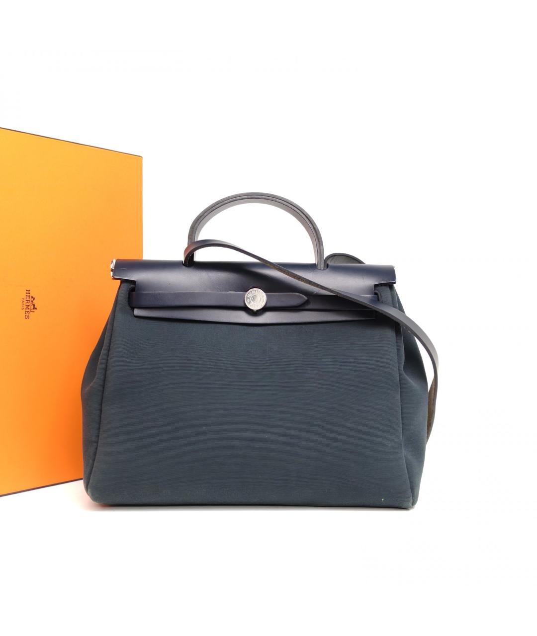 HERMES Зеленая тканевая сумка через плечо, фото 9