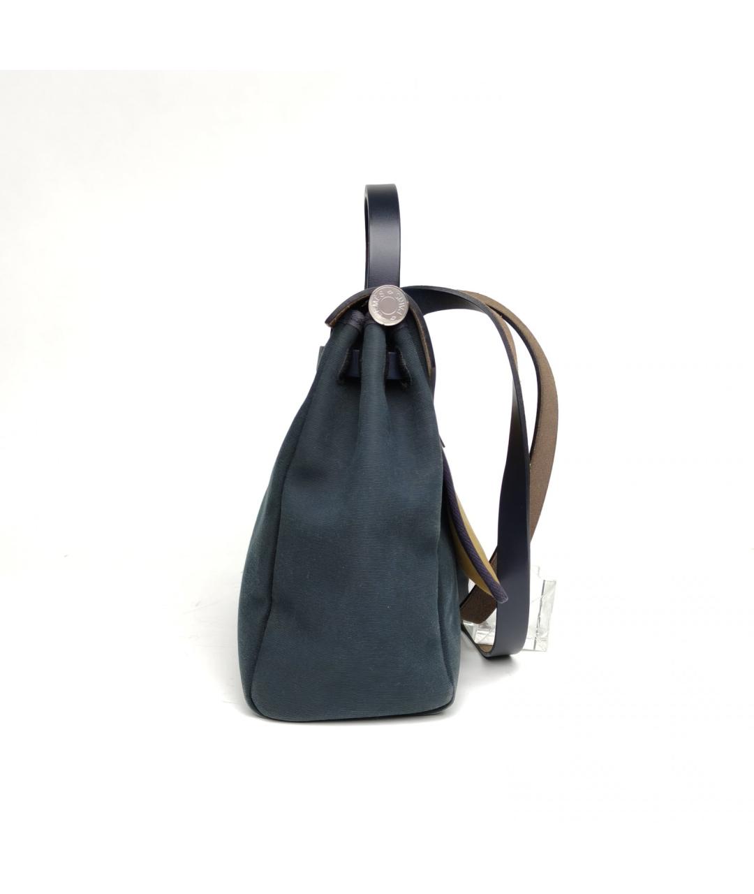 HERMES Зеленая тканевая сумка через плечо, фото 3