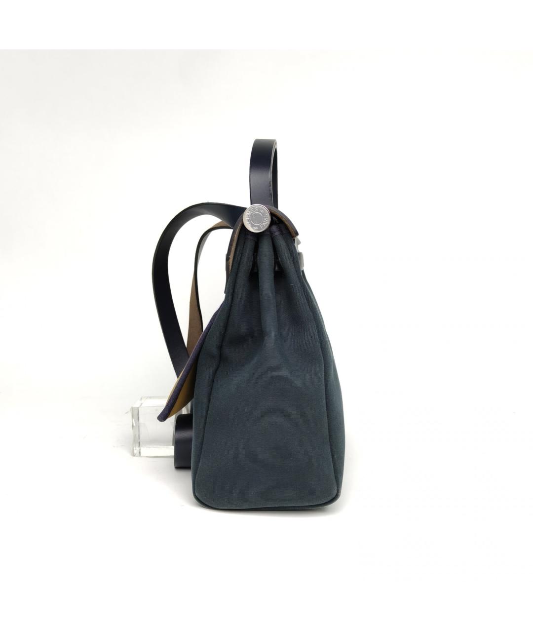 HERMES Зеленая тканевая сумка через плечо, фото 5