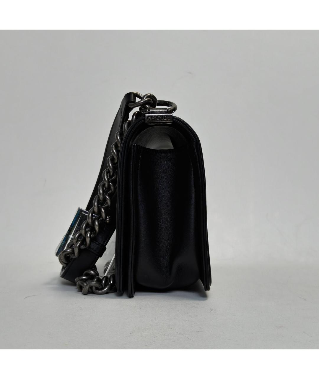 CHANEL Черная кожаная сумка через плечо, фото 5