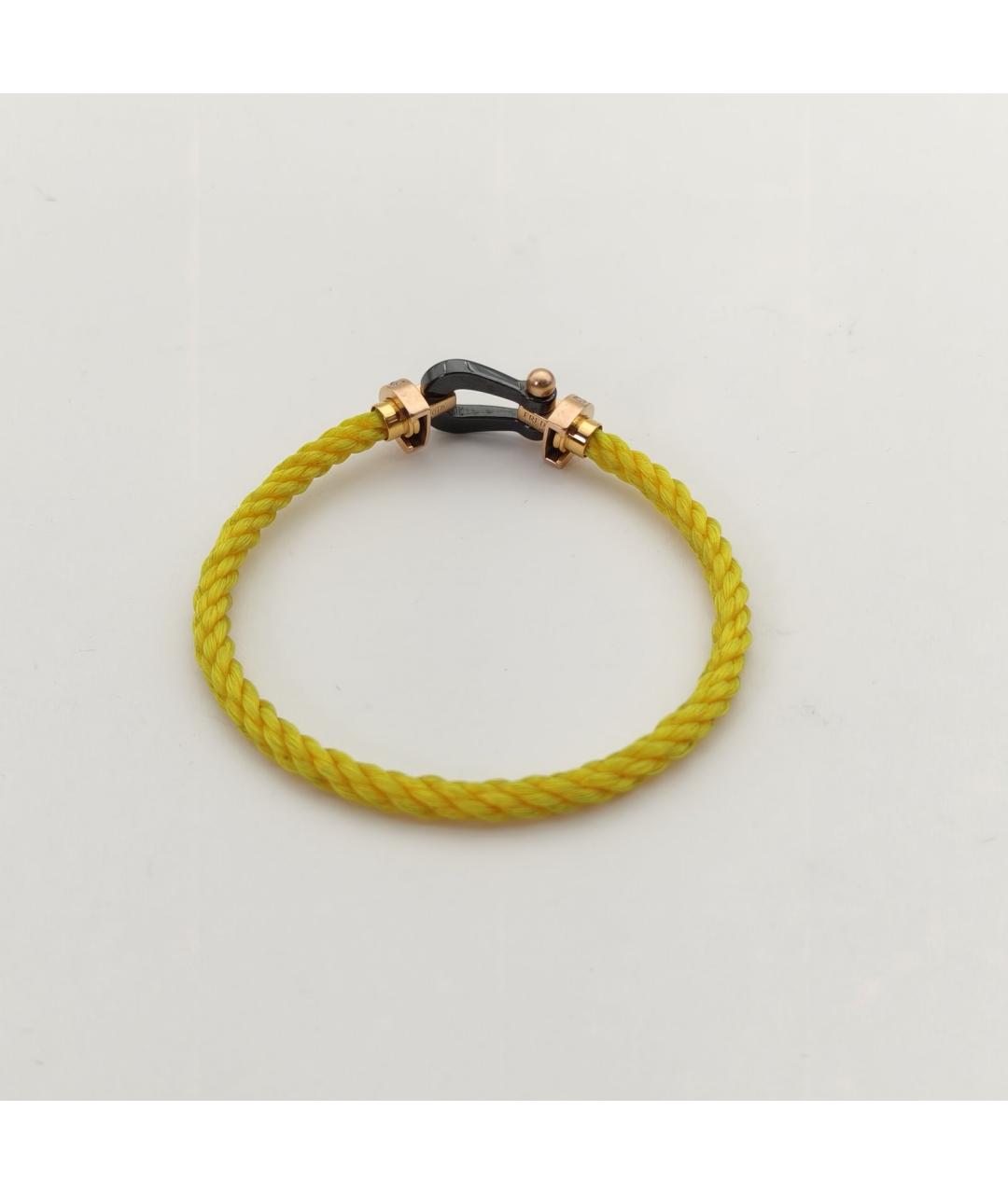 FRED Желтый браслет из розового золота, фото 4