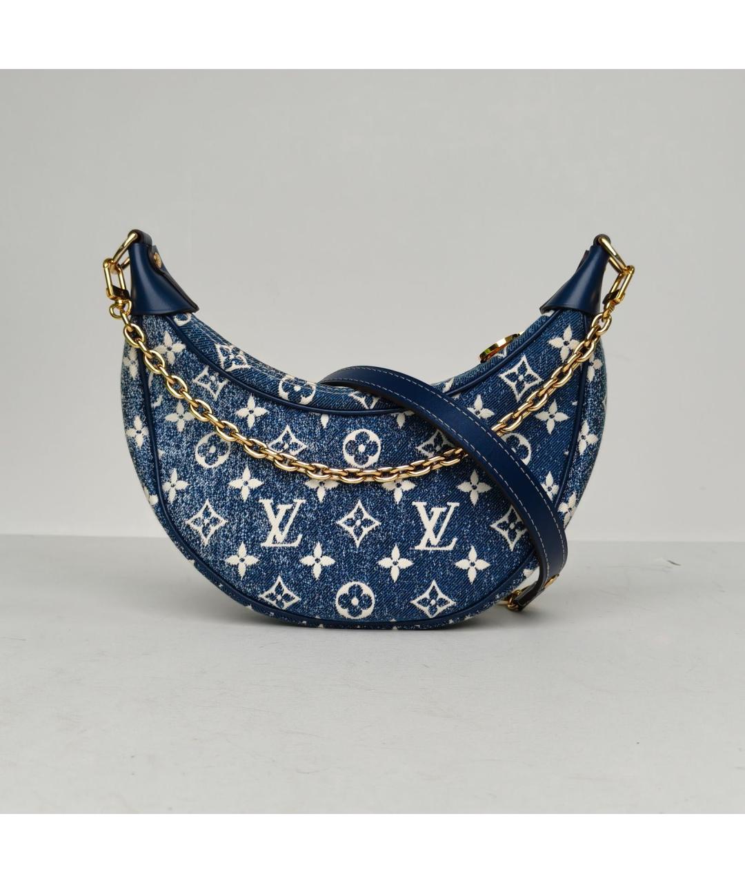 LOUIS VUITTON Темно-синяя сумка через плечо, фото 2