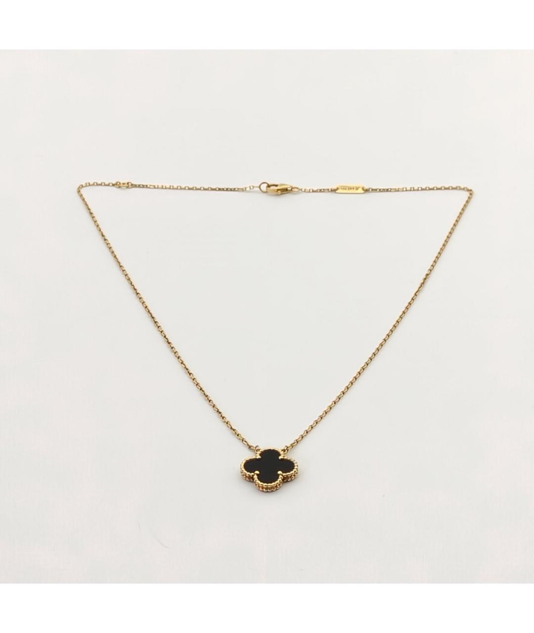 VAN CLEEF & ARPELS Черное колье из желтого золота, фото 6