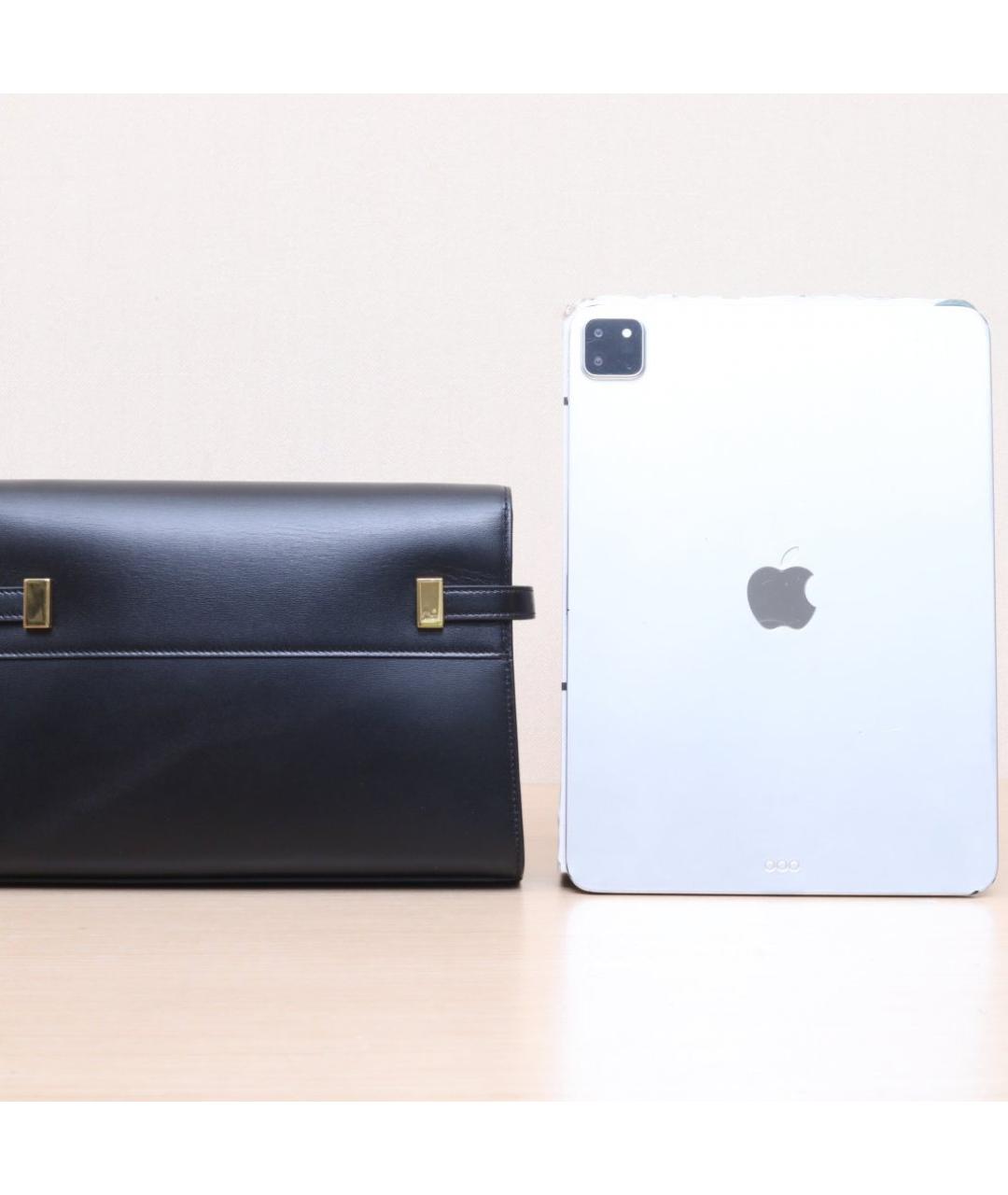 SAINT LAURENT Черная кожаная сумка через плечо, фото 6