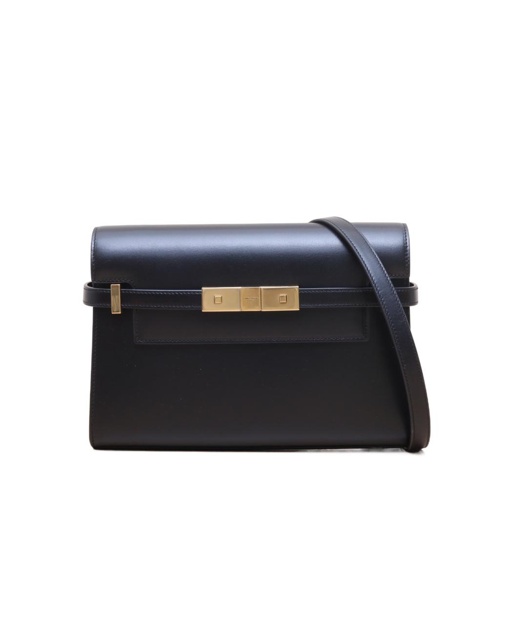 SAINT LAURENT Черная кожаная сумка через плечо, фото 9