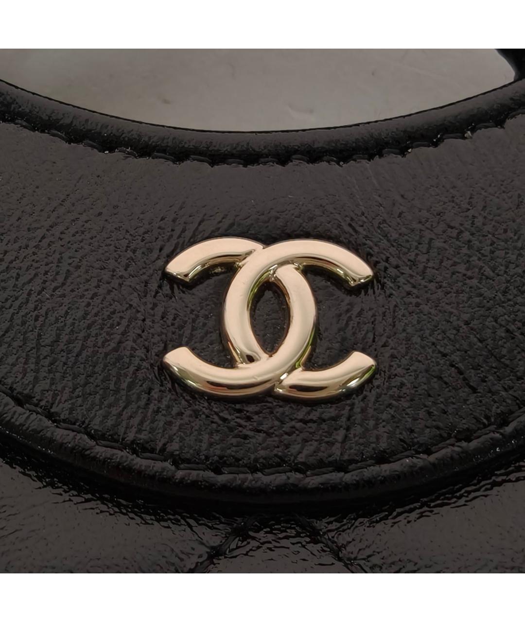 CHANEL Черная кожаная сумка через плечо, фото 7