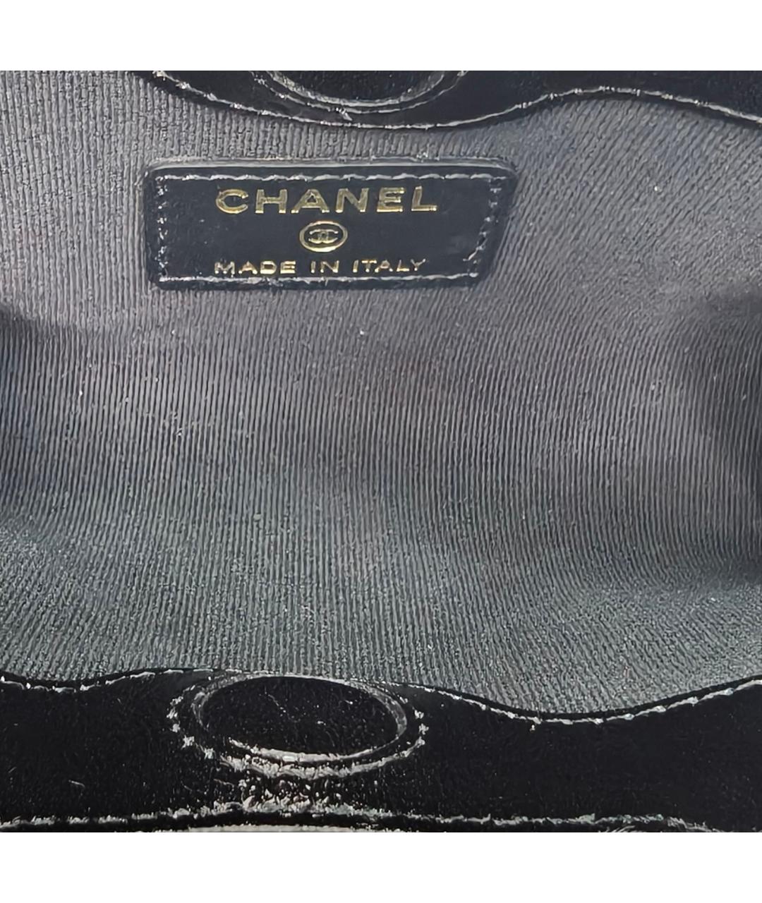 CHANEL Черная кожаная сумка через плечо, фото 8