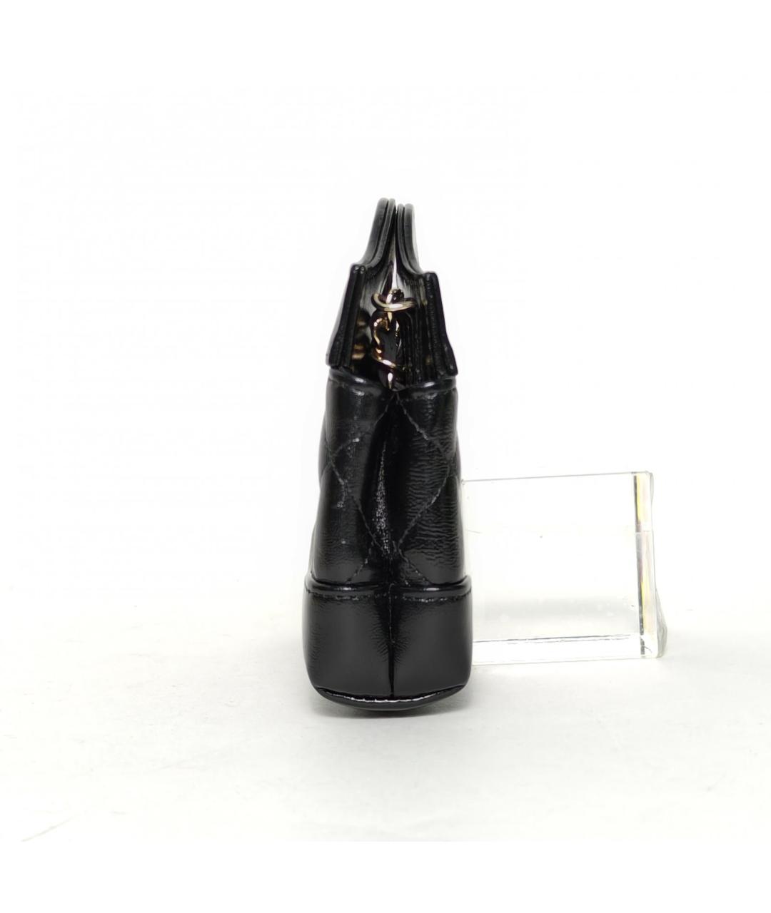 CHANEL Черная кожаная сумка через плечо, фото 5