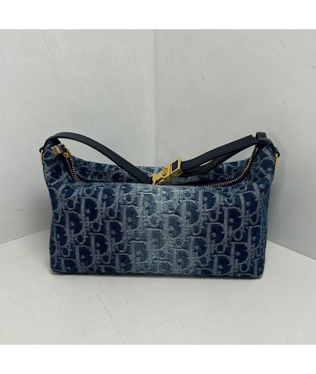 CHRISTIAN DIOR Синяя сумка через плечо, фото 8