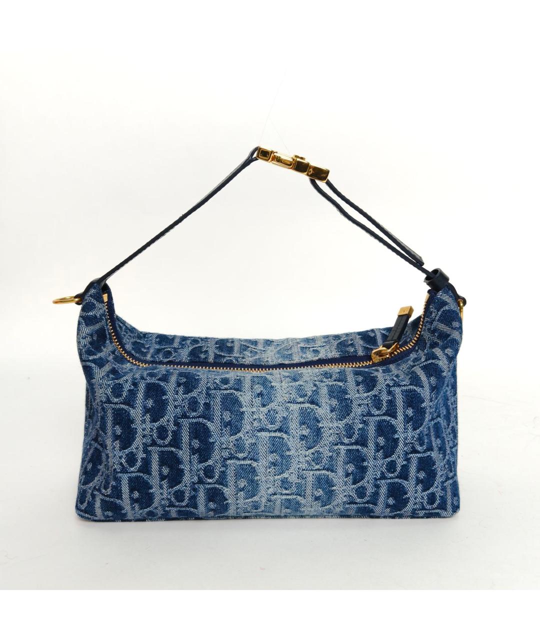 CHRISTIAN DIOR Синяя сумка через плечо, фото 4