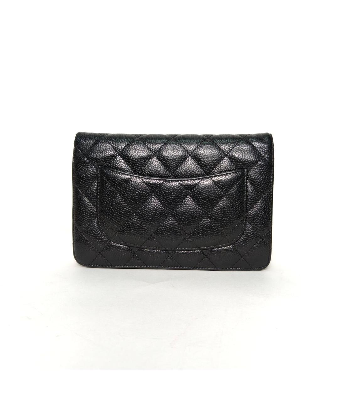 CHANEL Черная кожаная сумка через плечо, фото 4